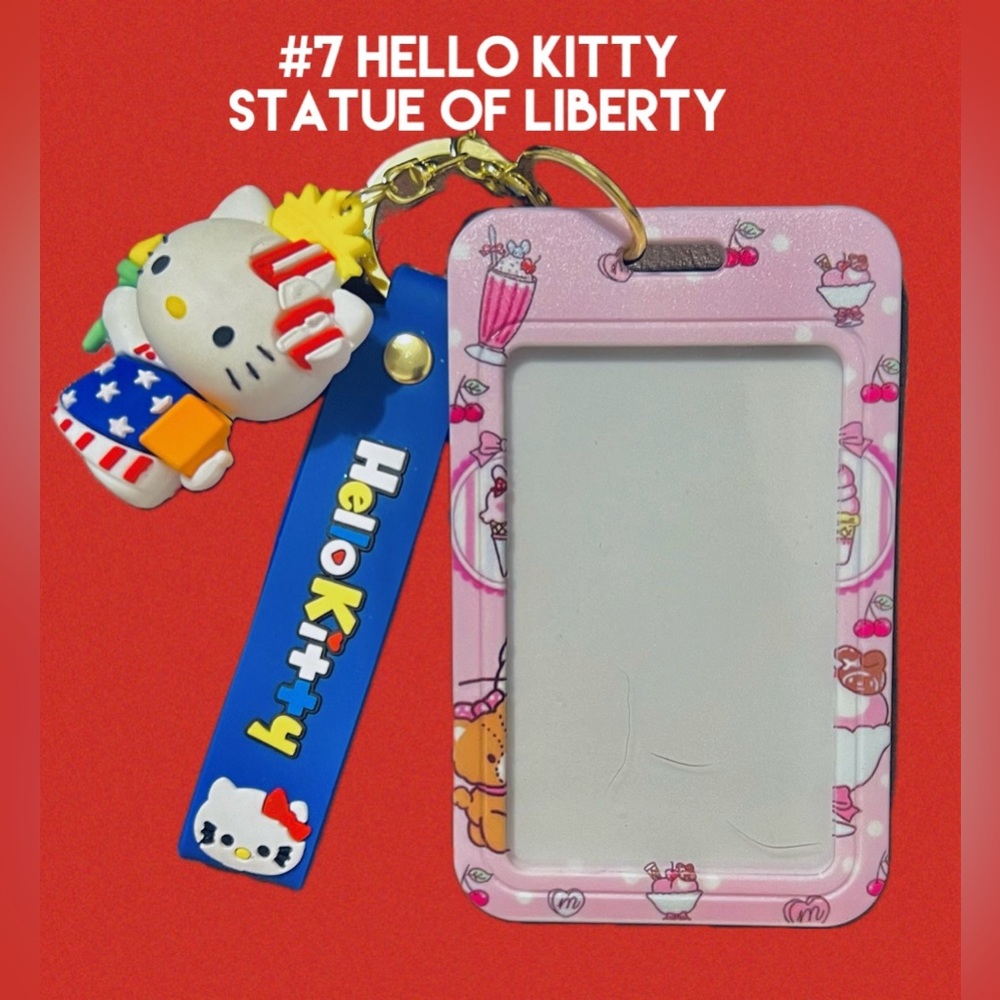 Hello Kitty ⭐️ #7 Statue of Liberty 
Luggage Tag Key Chain Bag Charm